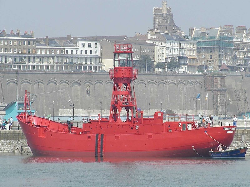 Trinity House Lightvessel 2 (LV 2) 
Seen at Ramsgate on the 3rd August 2004 after re floating from the slipway
Keywords: England;United Kingdom;Lightship