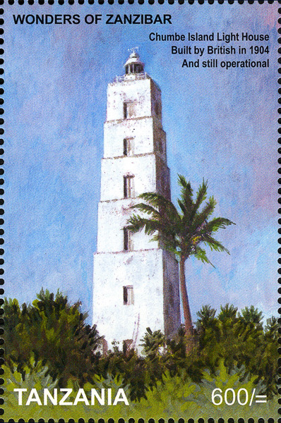 Tanzania / Zanzibar / Chumbe Island Lighthouse
Keywords: Stamp