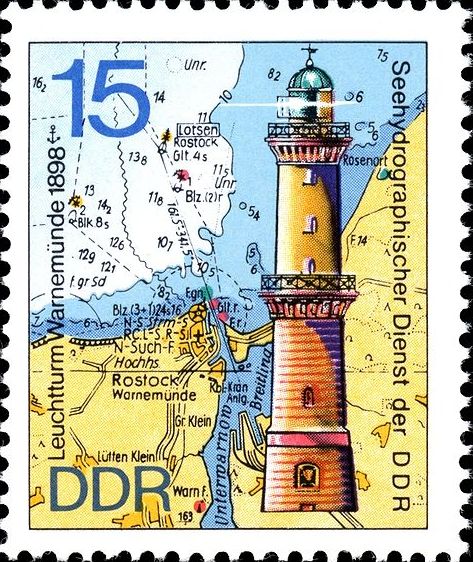 Ostsee / Warnem�?nde Lighthouse (2)
Keywords: Stamp