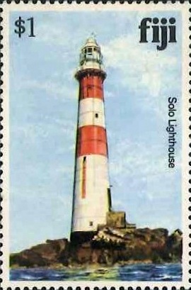 Southern Fiji / Great Astrolabe  Reef / Solo Rock Lighthouse
Keywords: Fiji;Stamp