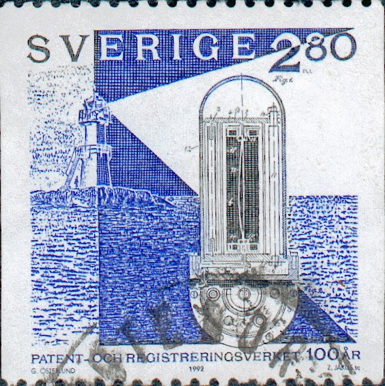 Sweden / Lighthouselamp
100 years of Swedish Patent Office
Keywords: Stamp
