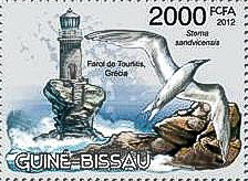 Guiné Bissau stamp with the Greek Tourlitis Lighthouse on the isle of Andros
Keywords: Stamp