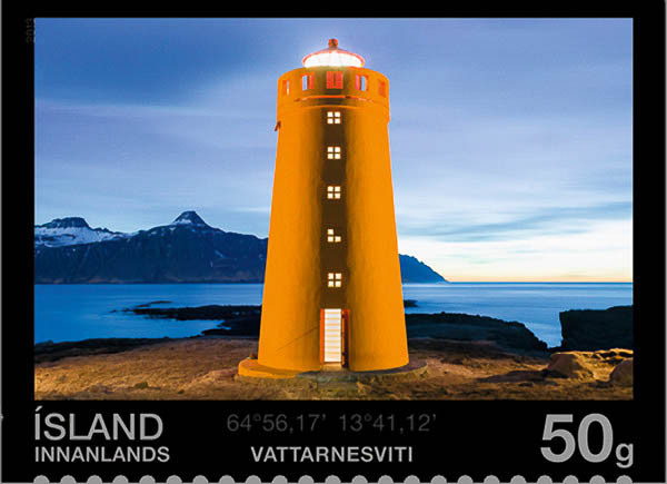 East Coast / Vattarnes Lighthouse (2)
Keywords: Stamp