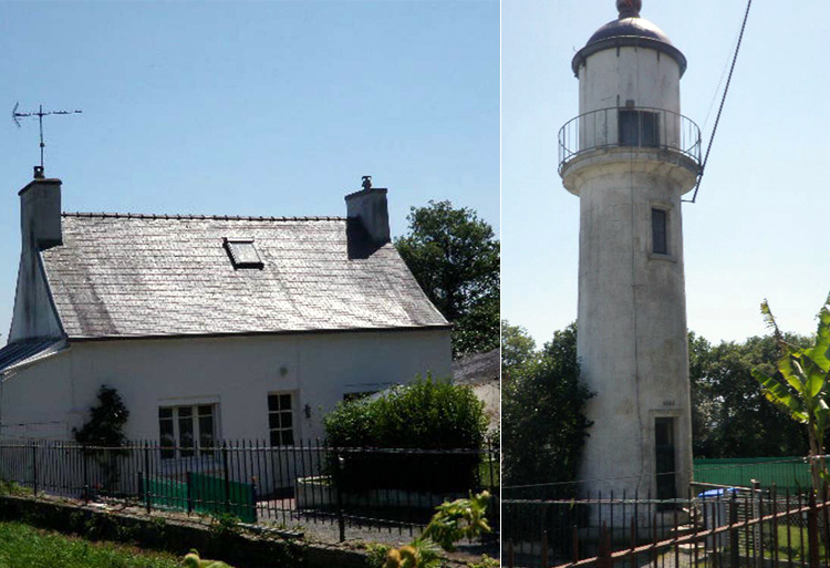 Brittany / Finistere Sud / Concarneau -  Beuzec / Feu de Kériolet (former leading light rear)
Obscured, out of function since 1964.
The tower and keepershouse were offered for sale in 2012.
Keywords: Brittany;France;Bay of Biscay