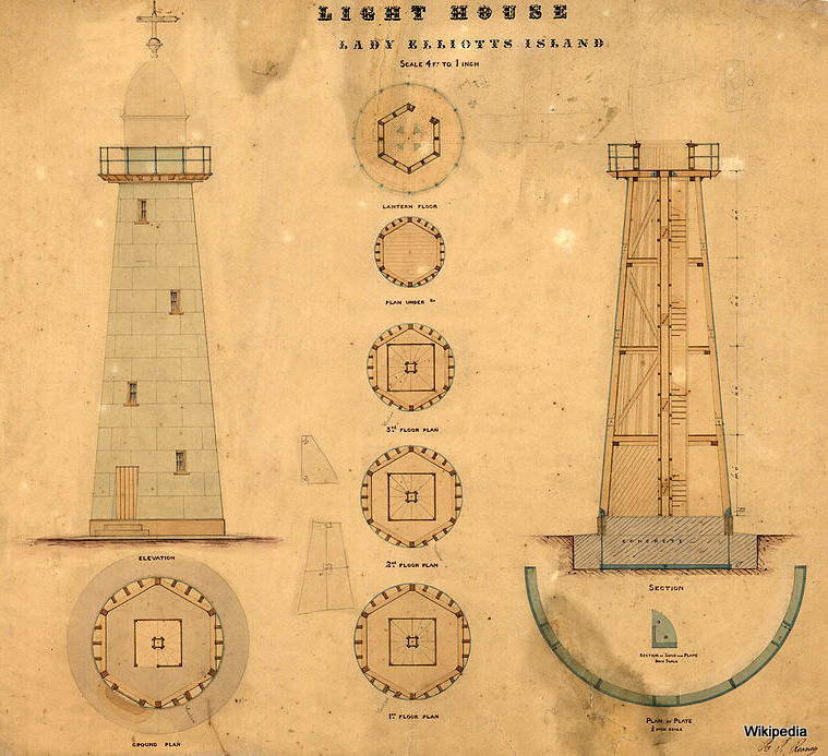 Coral Sea / Great Barrier Reef / Lady Elliot Island Old Lighthouse
Original plan (1874) of this lighthouse.
Keywords: Great Barrier Reef;Coral sea;Lady Elliot Island;Australia;Queensland