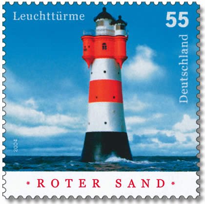 Roter Sand Leuchtturm
Keywords: Stamp;Germany