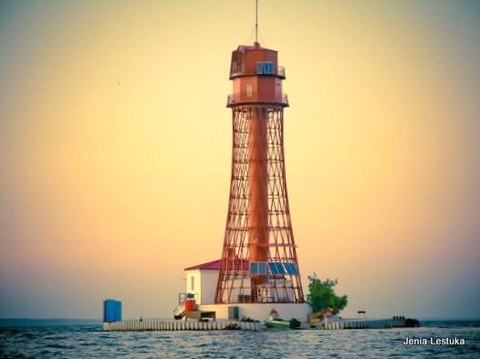 Black Sea / Entrance Dnipro (Dnieper) River / Stanislaus - Adzhyholskyy Range Front Lighthouse
Designed in 1910 by Vladimir Grigorievich Shukhov
Keywords: Ukraine;Black sea;Dnieper;Offshore