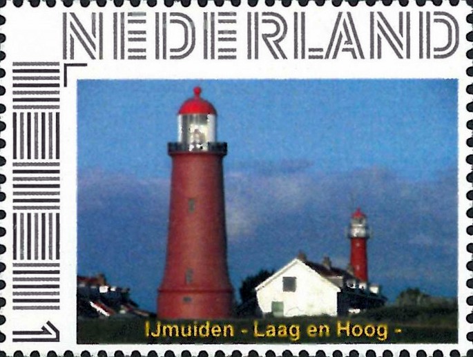 IJmuiden Low (front) & High Lighthouses
Keywords: Stamp