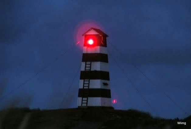 NW Jylland / Vorupör Bagfyr - Leading fishing light rear.
Keywords: Denmark;Vorupor;North sea;Night