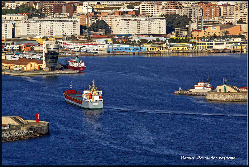 Ceuta Port entrance and VTS Tower
Keywords: Ceuta;Spain;Strait of Gibraltar;Vessel Traffic Service