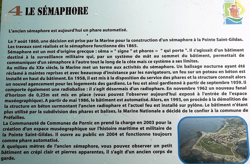 Pointe de Saint-Gildas lighthouse / Information board
Keywords: France;Bay of Biscay;Pays de la Loire