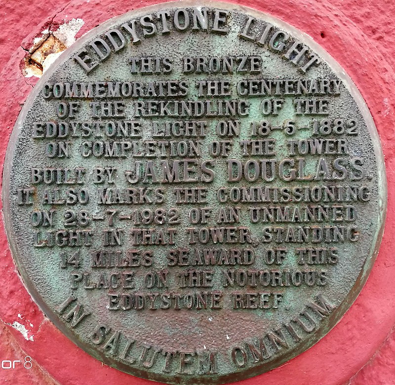 Eddystone lighthouse, tablet
Keywords: United Kingdom;England;England Channel;Plymouth;Plate
