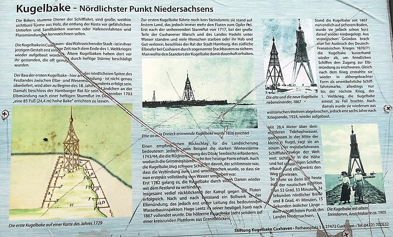 Kugelbake / Daymark / Information Board
Keywords: Germany;Niedersachsen;Cuxhaven;Plate