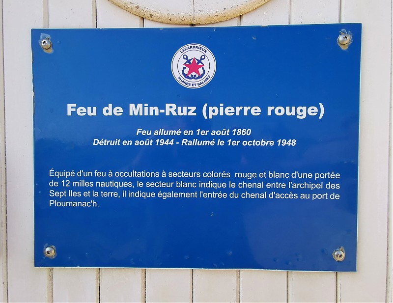 Ploumanac'h Men Ruz (Méan-Ruz) lighthouse / Information board
Keywords: France;Brittany;English Channel;Plate