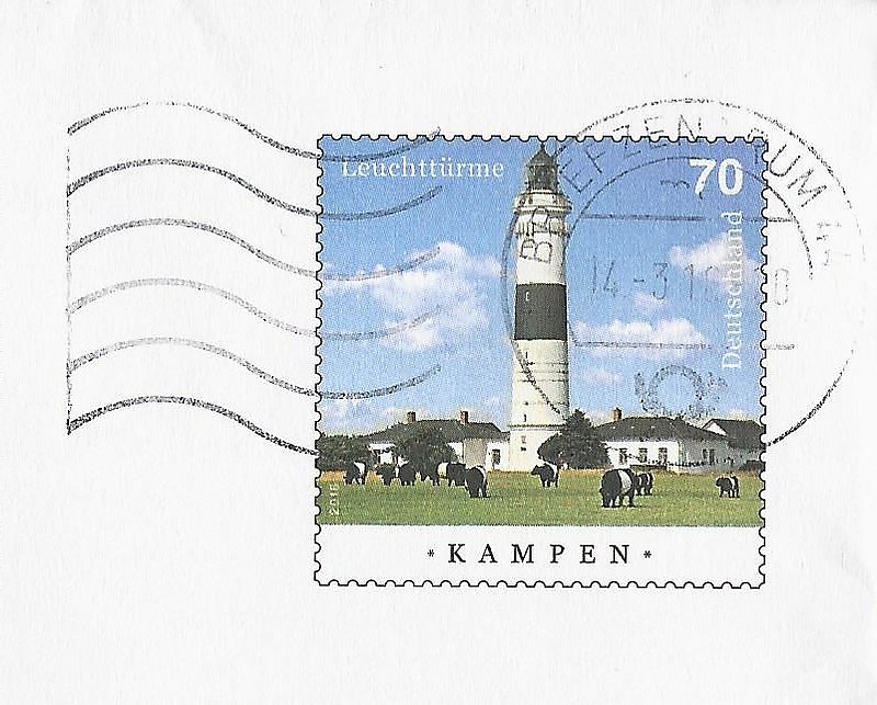North Sea / North Frisia / Sylt / Kampen (Rote Kliff) lighthouse
Keywords: North Sea;North Frisia;Sylt;Kampen;Stamp